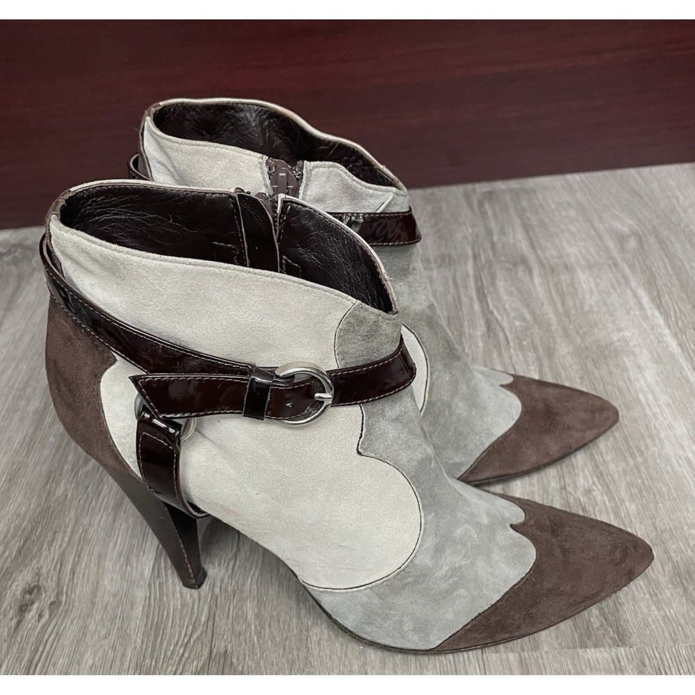GIANCARLO PAOLI Leather Pump Booties Women's Size‎ 8-9M